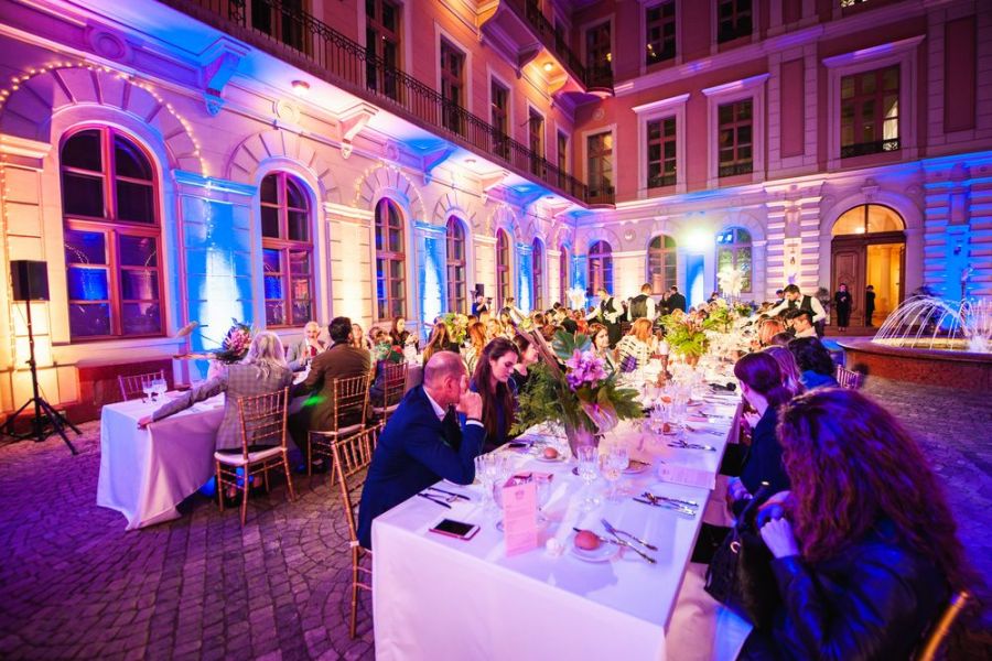 Budapest Central European Fashion Week Front Row Dinner designed by STARDOME // YBL Palota