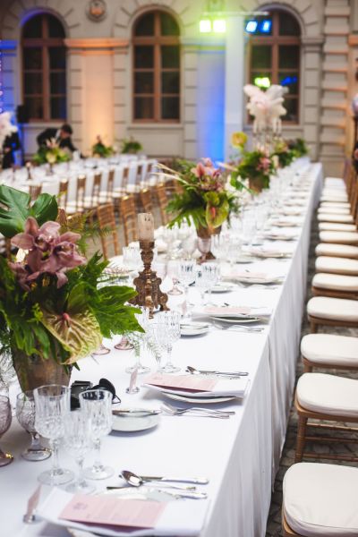 Budapest Central European Fashion Week Front Row Dinner designed by STARDOME // YBL Palota